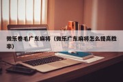 微乐卷毛广东麻将（微乐广东麻将怎么提高胜率）
